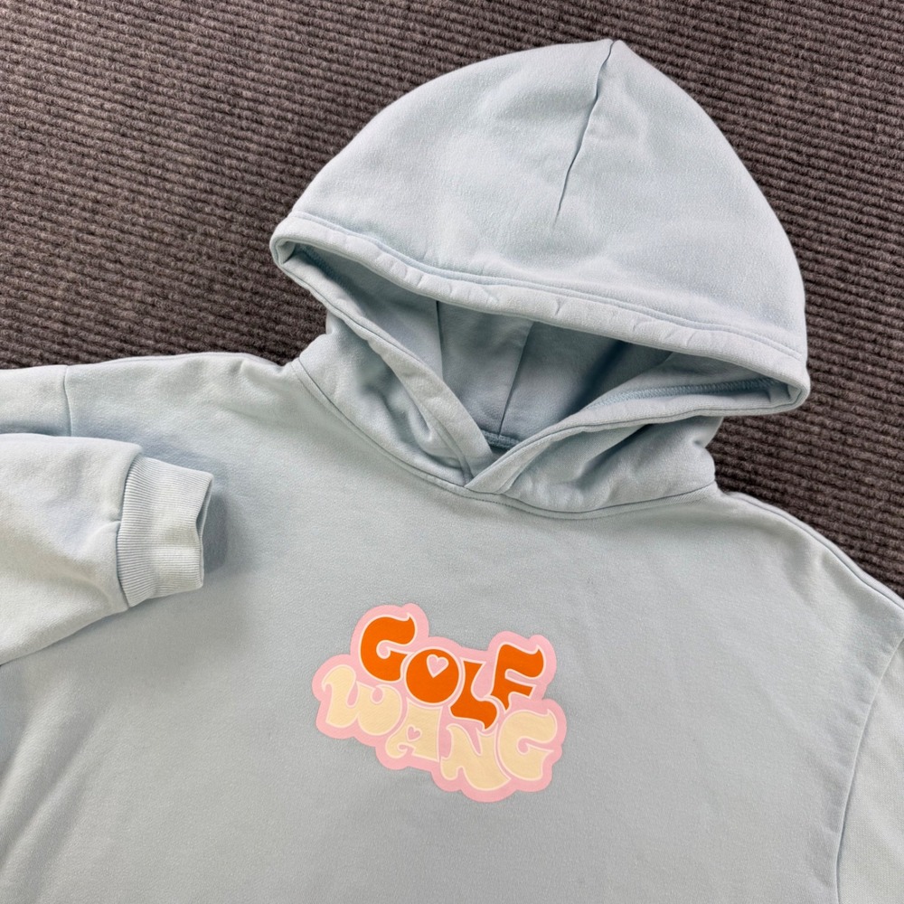 Golf Wang Light Blue Bubble Logo Hoodie Mens Medium Streetwear Sweatshirt